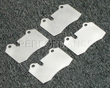 Titanium brake pad shim - titanium,