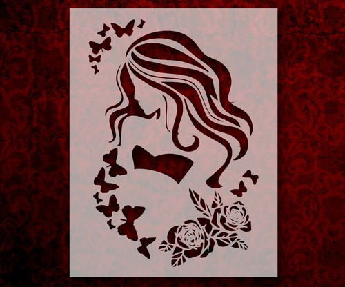 Stencil donna sirena - donna,