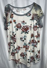 New Boutique A.gain 3XL FLORAL KNIT TOP 