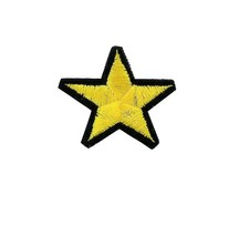 Patch toppe toppa ricamate stella 3,7cm softair soft air