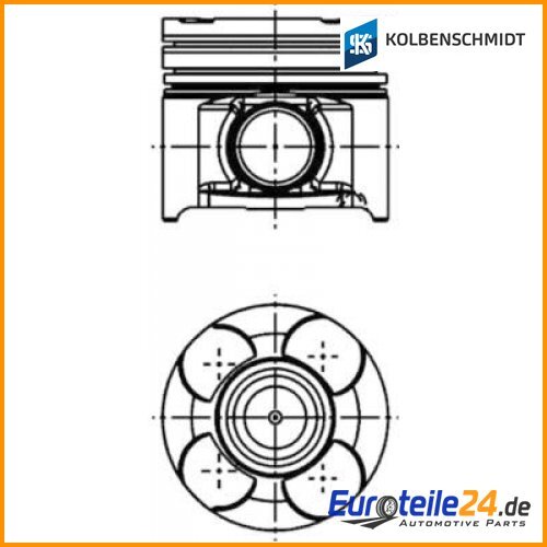 Pistone kolbenschmidt 40660600 - pistone,