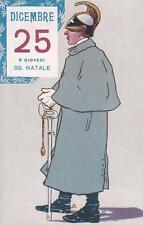 A9570) CAVALLERIA, AUGURALE DI NATALE, CAVALLEGGERO CON PASTRANO ED ELMO.