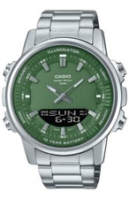 OROLOGIO CASIO AMW-880D-3A ANALOGICO DIGITALE VERDE IMPERMEABILE AMW880