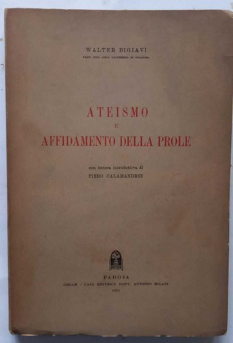 Ateismo affidamento della - ateismo, e