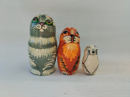 Vintage wise cat set themed - set,