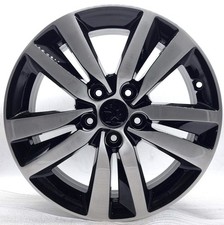 4 cerchi lega peugeot 308 508 partner r16 nero lucido spazzolato lt005662