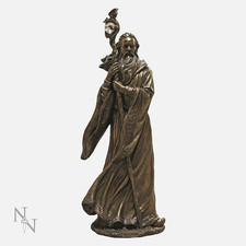 Nemesis Now Merlin Bronze Coloured Figurine Wizard Statue Mystical Figure 47cm