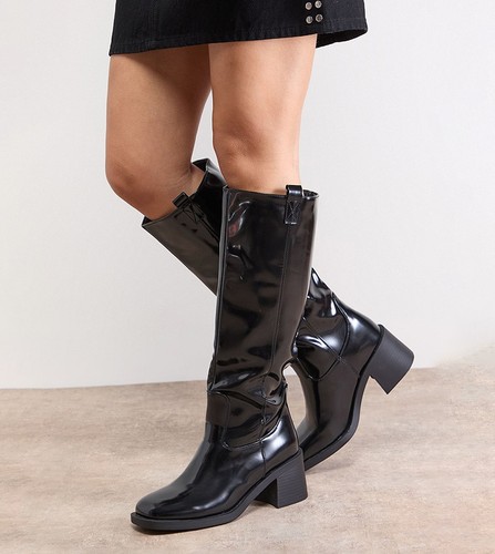 Women black knee high - knee,