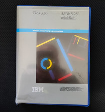 IBM DOS 3.30 PC XT AT PS/2 Guida italiano + dischi 3,5" & 5,25"