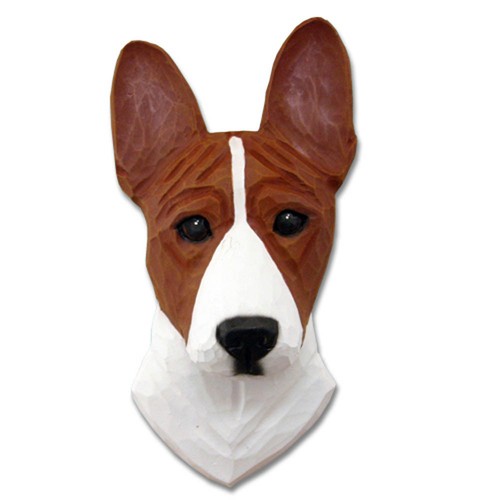 Basenji testa placca figurina - basenji,