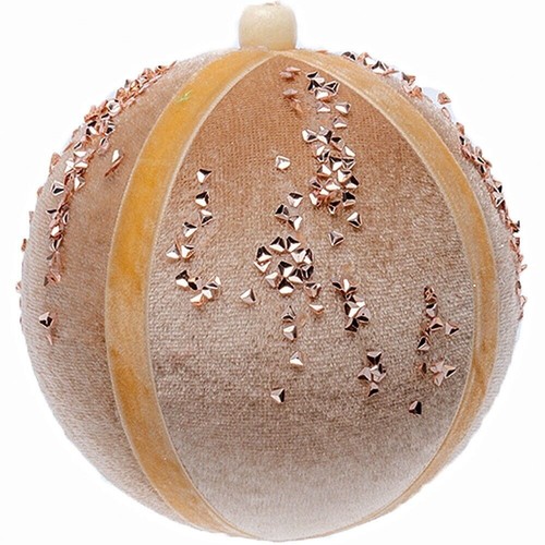 Palline velluto oro - oro, beige