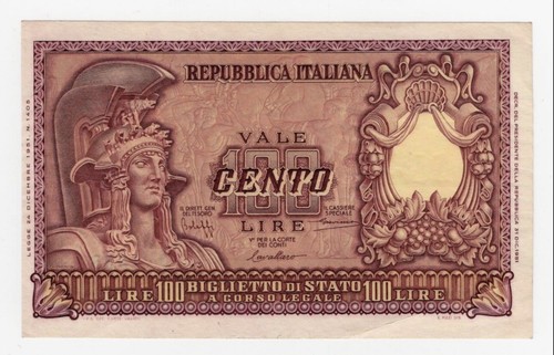 Banconota 100 lire - 100,