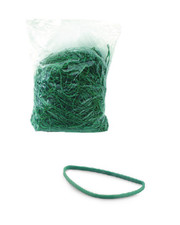 SACCO DA 1.KG ELASTICI IN PARA GOMMA COLORE VERDE VARIE MISURE SUPER RESISTENTI