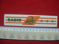 RADIO ABC ( TRE STELLE )++RARO ADESIVO VINTAGE STICKER ORIGINALE
