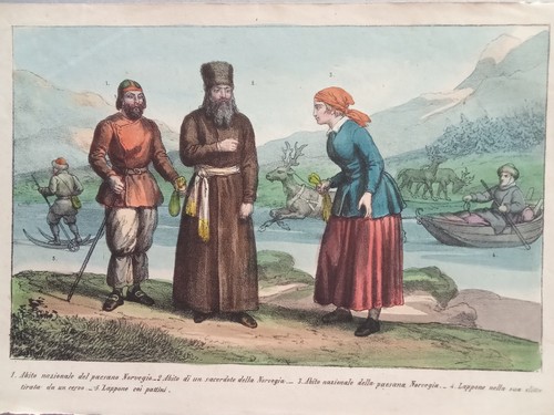 Stampa antica norvegia - stampa,