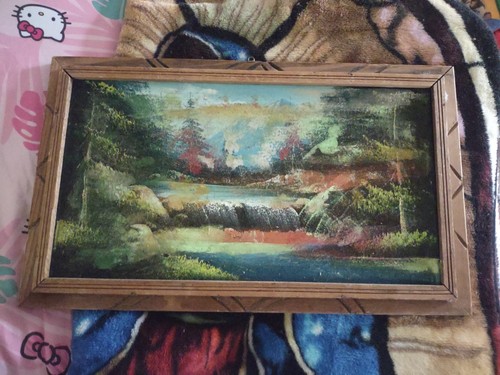 Quadro paesaggio astratto