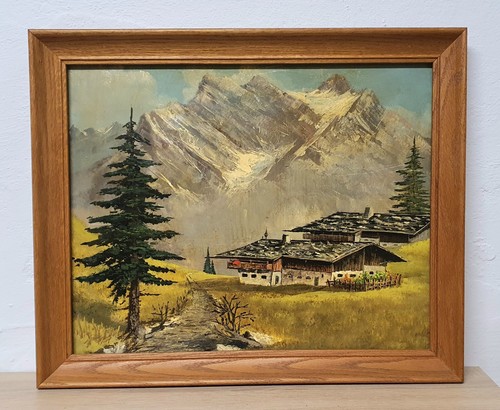 Quadro olio vintage - , paesaggio