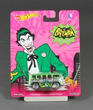 Hot Wheels 2014 Pop Culture BATMAN Joker VW Custom Deluxe Wagon RealRider 1/64