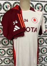 34 ANASS SALAH-EDDINE MATCH WORN SHIRT TRAINING ROMA MAGLIA CALCIO FOOTBALL