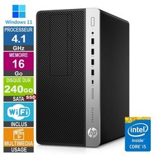 HP EliteDesk 800 G4 TWR i5-8500 4.10GHz 16Go/240Go SSD Wifi W11