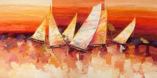 Quadro mare barche - mare,