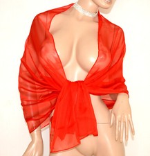 Stola donna rossa maxi foulard