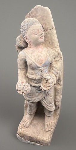 Antica statua terracotta di - terracotta,