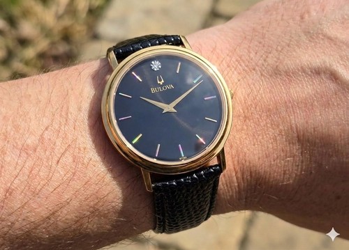 Bulova 97f02 cassa oro - 97f02, sottile