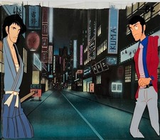 Lupin anime cel tavola - lupin,