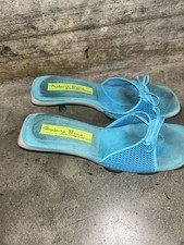 MATERIA PRIMA VINTAGE DI GOFFREDO FANTINI blu grosso TAGLIA 9 US TACCHI A SPILLO Y2K