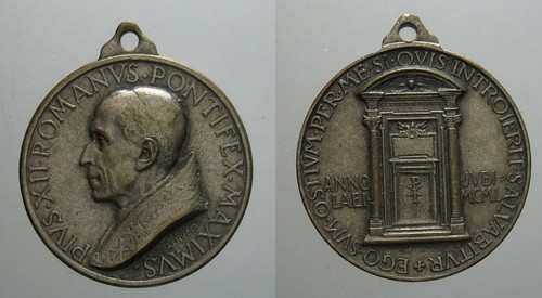 Medaglia pio xii giubileo 1950 - medaglia,
