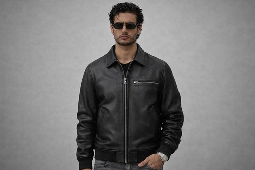 Giacca bomber minimalista - giacca,
