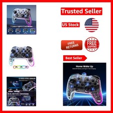 Gamepad Wireless Ergonomico per Switch/PC/iOS con Illuminazione RGB Personalizzabile