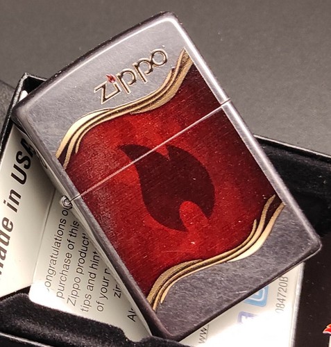 Zippo fiamma logo raso - fiamma, e