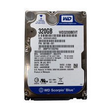 Western Digital Scorpio Blue 320 GB WD3200BEVT 5400 RPM 2,5" DISCO RIGIDO HD