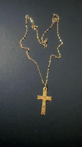 Collana con crocifisso lucido - crocifisso,