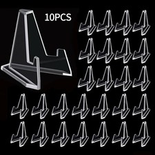 10 Acrylique Commémorative Monnaie Ou Carte Présentoir Triangle Présentoir Set