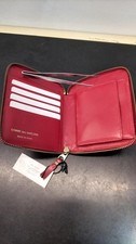 Portafoglio tondo zip rosso