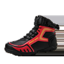 Stivali Da Motociclista in Pelle Da Uomo Traspiranti Antiscivolo Resistenti All'