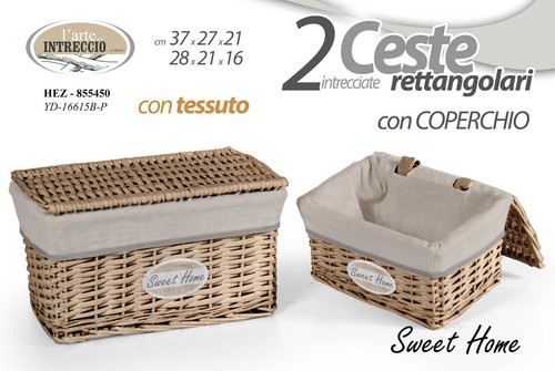 Set ceste rettangolare con - set, 2