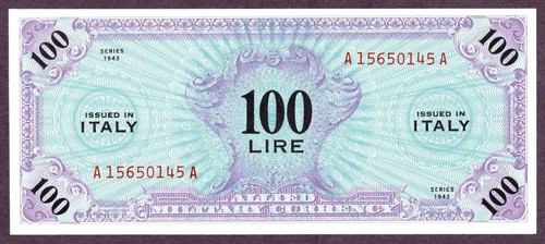 Italia 100 lire banconota - banconota, 1943