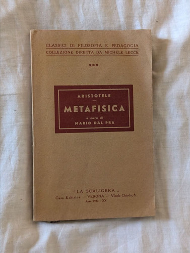 Metafisica aristotele la - aristotele,