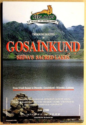 Carta geografica gosainkund - carta,