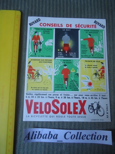 Buvard ancien velosolex - buvard,