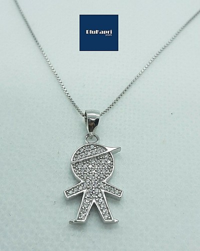 Collana con ciondolo bimbo - bimbo, in