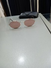 Ray-ban Aviator Ovale Rb3547-n Tg51 Oro Lenti Rosa A Specchio  Ottime Cond. A801