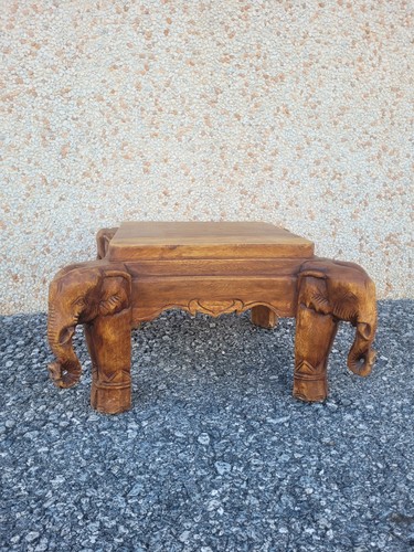 Tavolino scolpito legno - tavolino,