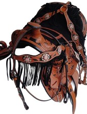 Sella Western Barrel in pelle