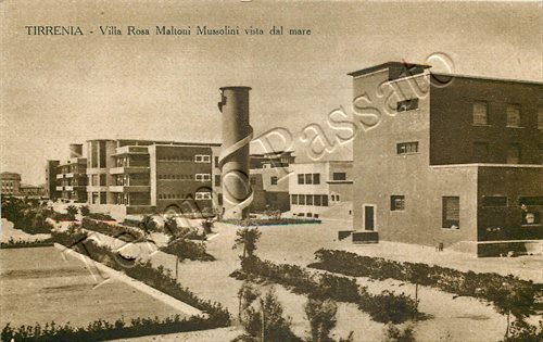 Cartolina tirrenia villa - cartolina, di