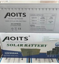 BATTERIA GEL 200AH 12V FOTOVOLTAICO PANNELLI ENERGIA SOLARE NAUTICA CAMPER CASA